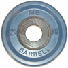 MB Barbell Диск олимпийский цветной обрезиненный, 2.5 кг (51 мм), серия Евро-классик